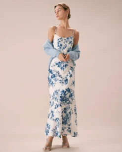 The Blue Floral Slip Maxi Dress 11 The Blue Floral Slip Maxi Dress -Deals Dress N Swimwear Store the blue floral slip maxi dress dresses u1jda4