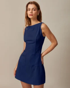 The Navy Boat Neck Cutout Mini Dress 9 The Navy Boat Neck Cutout Mini Dress -Deals Dress N Swimwear Store the boat neck pocket mini dress dresses bdn7qd e8f45090 49c2 4748 9c8d 079230c73321