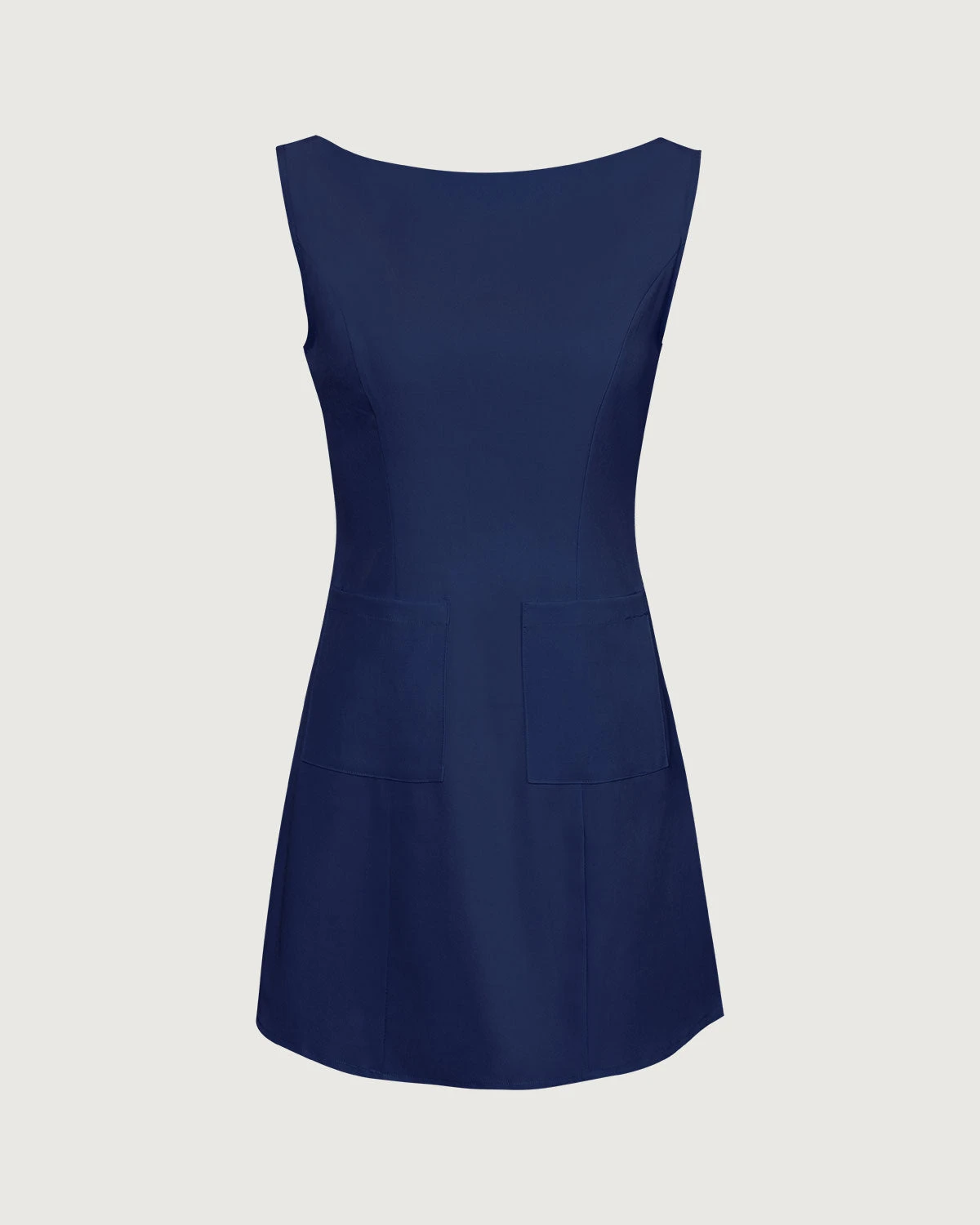 The Navy Boat Neck Cutout Mini Dress 6 The Navy Boat Neck Cutout Mini Dress - Image 6