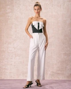 The Black Bowknot Satin Tube Tank Top 8 The Black Bowknot Satin Tube Tank Top -Deals Dress N Swimwear Store the bowknot satin tube top tops eed2n1