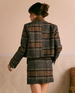 The Brown Natural Waisted Striped Mini Skirt -Deals Dress N Swimwear Store the brown striped mini skirt bottoms u3wyqm