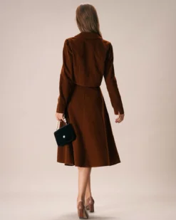 The Caramel Single Breasted Velvet Jacket 11 The Caramel Single Breasted Velvet Jacket -Deals Dress N Swimwear Store the caramel collared solid velvet jacket outerwear w0hugz