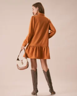 The Caramel Mock Neck A-Line Mini Dress -Deals Dress N Swimwear Store the caramel mock neck a line mini dress dresses gtlgu4