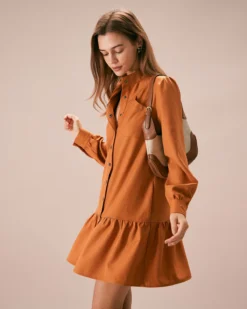 The Caramel Mock Neck A-Line Mini Dress -Deals Dress N Swimwear Store the caramel mock neck a line mini dress dresses qjj56b