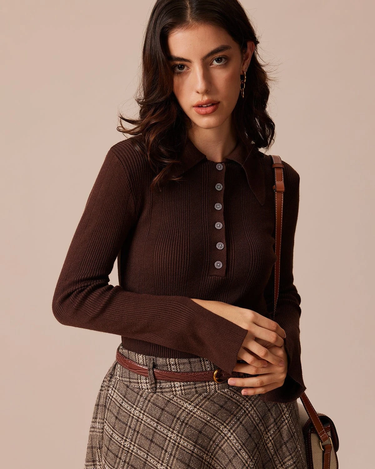 The Coffee Peter Pan Collar Button Knit Top 4 The Coffee Peter Pan Collar Button Knit Top - Image 4