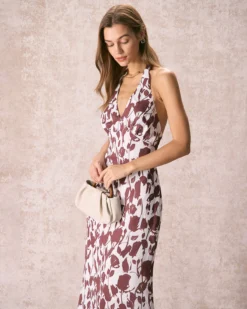 The Coffee V Neck Floral Backless Maxi Dress 10 The Coffee V Neck Floral Backless Maxi Dress -Deals Dress N Swimwear Store the coffee v neck floral backless maxi dress dresses 5iyewc