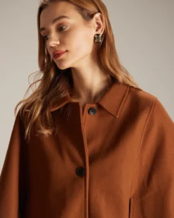 The Brown Collared Single Breasted Cape -Deals Dress N Swimwear Store the collared single breasted cape outerwear vsuueh