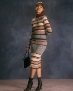 The Multi Colorblock Striped Knit Midi Dress 12 The Multi Colorblock Striped Knit Midi Dress -Deals Dress N Swimwear Store the colorblock striped knitted dress dresses qccobr