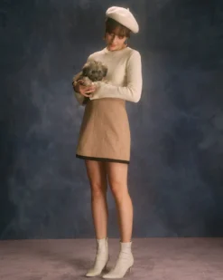 The Apricot Contrast Trim Pointelle Knit Top -Deals Dress N Swimwear Store the contrast trim knitted top tops oe8f3q