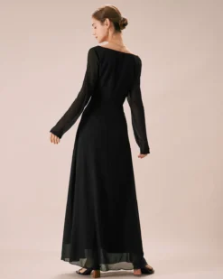 The Black Cowl Neck Long Sleeve Maxi Dress 9 The Black Cowl Neck Long Sleeve Maxi Dress -Deals Dress N Swimwear Store the cowl neck long sleeve dress dresses nmnclt
