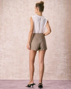 The White Cowl Neck Hollow Out Blouse -Deals Dress N Swimwear Store the cowl neck sleeveless blouse tops uqsi8c