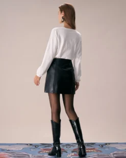 The Apricot Crew Neck Embroidery Knit Top -Deals Dress N Swimwear Store the crew neck buttoned knit top tops qakn5c