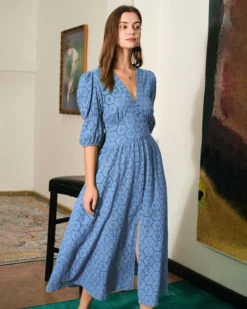 The Blue Puff Sleeve Cutout Slit Maxi Dress -Deals Dress N Swimwear Store the cutout split maxi dress dresses fspxby 53d66202 56c4 47e6 9d74 6b6a750c8b4a