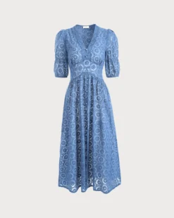 The Blue Puff Sleeve Cutout Slit Maxi Dress -Deals Dress N Swimwear Store the cutout split maxi dress dresses vwqqea 923fb770 7a1e 4359 a980 48b13806ae96