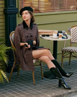 The Double-breasted Plaid Cape Coat 8 The Double-breasted Plaid Cape Coat -Deals Dress N Swimwear Store the double breasted plaid cape coat outerwear 98vx3c