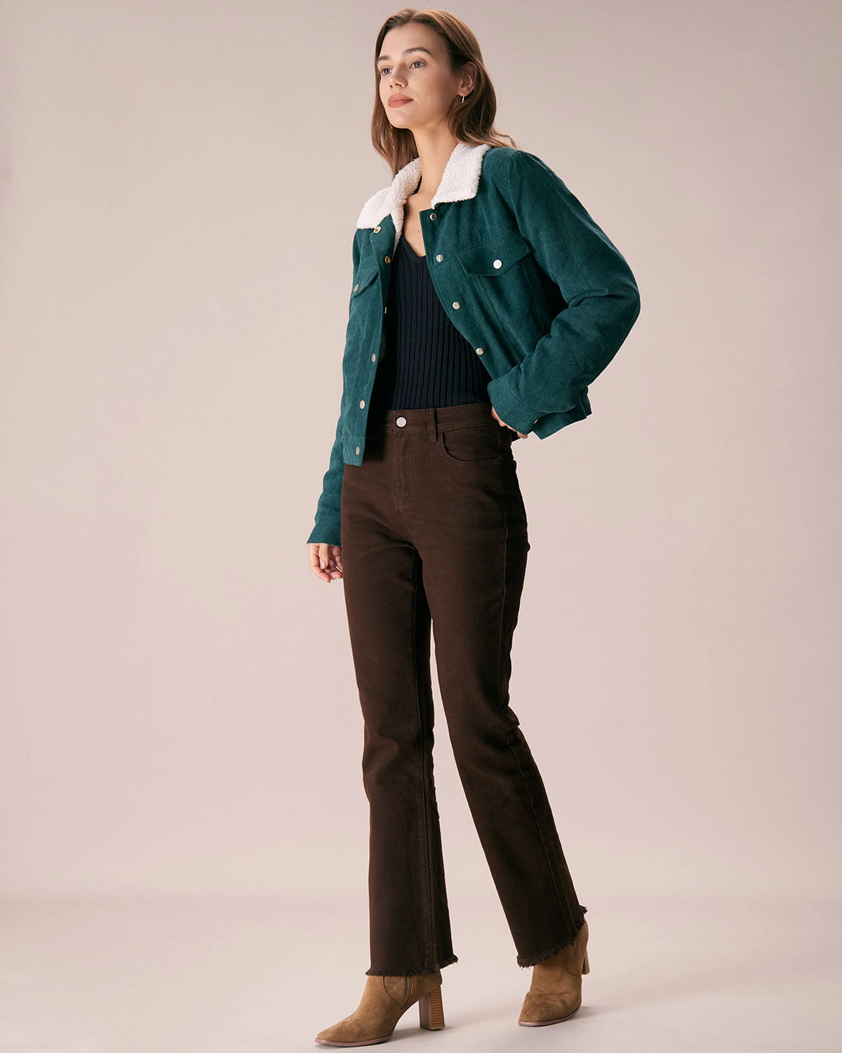 The Green Single Breasted Corduroy Jacket 4 The Green Single Breasted Corduroy Jacket - Image 4