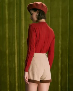 The Brick Red Floral Embroidered Cardigan -Deals Dress N Swimwear Store the floral embroidered wool cardigan tops zc8no2 50f02628 5f4e 45ac 9d38 2b86a12c3d42