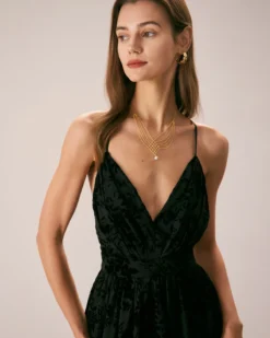 The Black Floral Flocked Mesh Slit Maxi Dress 12 The Black Floral Flocked Mesh Slit Maxi Dress -Deals Dress N Swimwear Store the floral flocked slit maxi dress dresses ozhabn