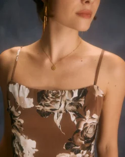 The Brown Floral Slit Maxi Dress -Deals Dress N Swimwear Store the floral side split maxi dress dresses prpglq 8e9a76ad 9e11 43eb b737 df5a461edb11