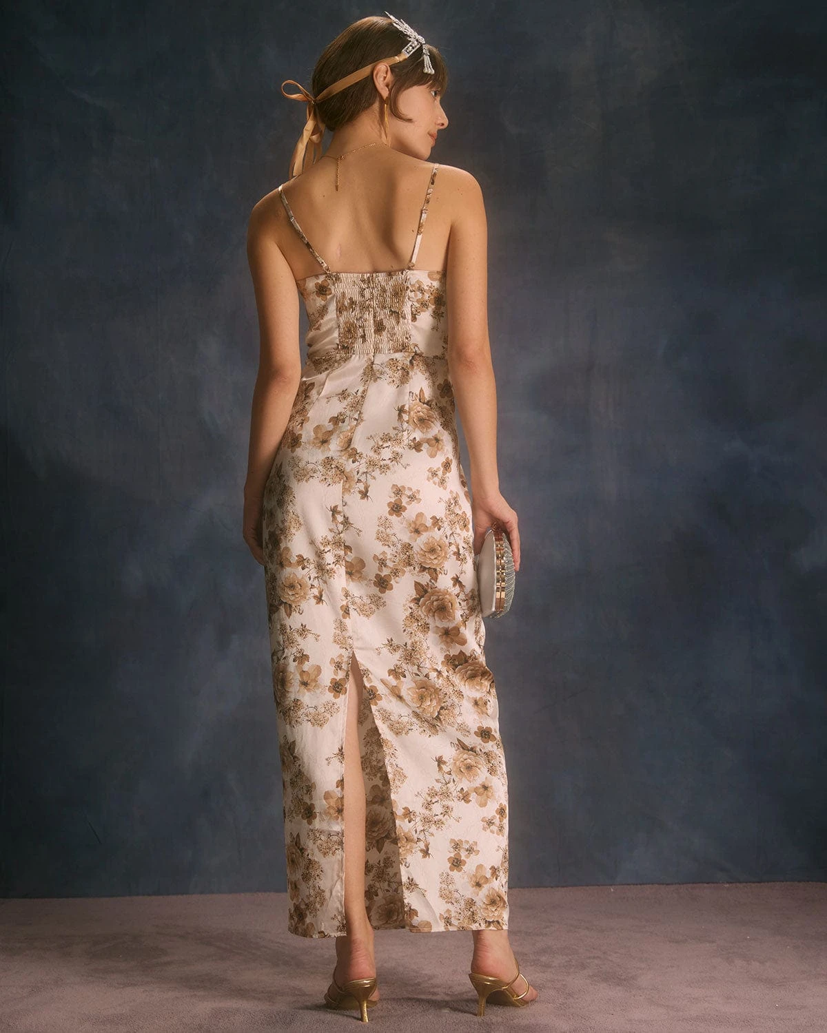 The Apricot Floral Slit Maxi Dress 7 The Apricot Floral Slit Maxi Dress - Image 7