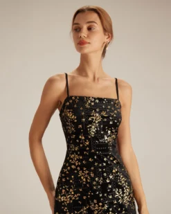 The Black Floral Sheath Slip Mini Dress -Deals Dress N Swimwear Store the gold floral velvet dress dresses 6m2taj