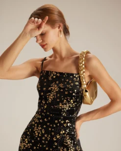 The Black Floral Sheath Slip Mini Dress -Deals Dress N Swimwear Store the gold floral velvet dress dresses w7mlaw