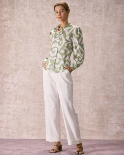 The Green Abstract Print Button Up Shirt -Deals Dress N Swimwear Store the green abstract print shirt tops hd2hoh