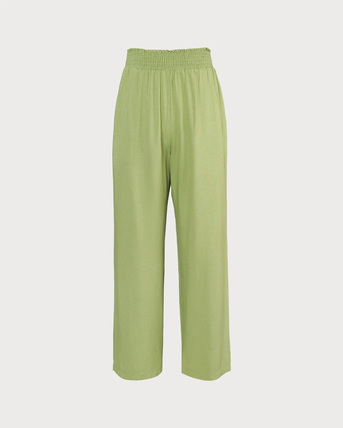 The Green Elastic Waist Straight Ninth Pants 6 The Green Elastic Waist Straight Ninth Pants - Image 6