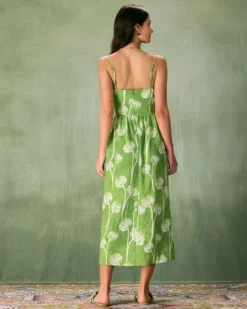 The Green Floral Ruched Slip Midi Dress 13 The Green Floral Ruched Slip Midi Dress -Deals Dress N Swimwear Store the green floral ruched midi dress dresses 4rwmsh