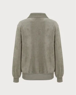 The Green Half Zip Drop Shoulder Sweatshirt 15 The Green Half Zip Drop Shoulder Sweatshirt -Deals Dress N Swimwear Store the green half zip drop shoulder sweatshirt tops rdojkq