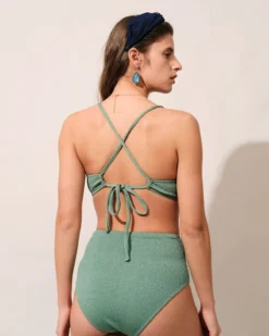 The Green Lurex Criss Cross Bikini Set -Deals Dress N Swimwear Store the green lurex criss cross bikini set bikinis yhbtfv 278895