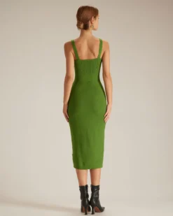 The Green Sweetheart Neck Knit Midi Dress 9 The Green Sweetheart Neck Knit Midi Dress -Deals Dress N Swimwear Store the green sweetheart neck knit midi dress dresses cq3n9j