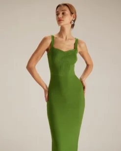 The Green Sweetheart Neck Knit Midi Dress 7 The Green Sweetheart Neck Knit Midi Dress -Deals Dress N Swimwear Store the green sweetheart neck knit midi dress dresses i1imbi