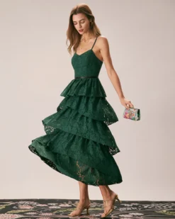 The Green Sweetheart Neck Lace Maxi Dress 10 The Green Sweetheart Neck Lace Maxi Dress -Deals Dress N Swimwear Store the green sweetheart neck lace maxi dress dresses 8zphn4