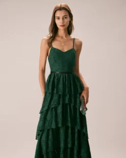 The Green Sweetheart Neck Lace Maxi Dress 11 The Green Sweetheart Neck Lace Maxi Dress -Deals Dress N Swimwear Store the green sweetheart neck lace maxi dress dresses ix51pd