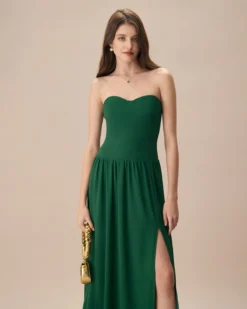 The Green Sweetheart Neck Ruched Maxi Dress 7 The Green Sweetheart Neck Ruched Maxi Dress -Deals Dress N Swimwear Store the green sweetheart neck ruched maxi dress dresses 8bldia