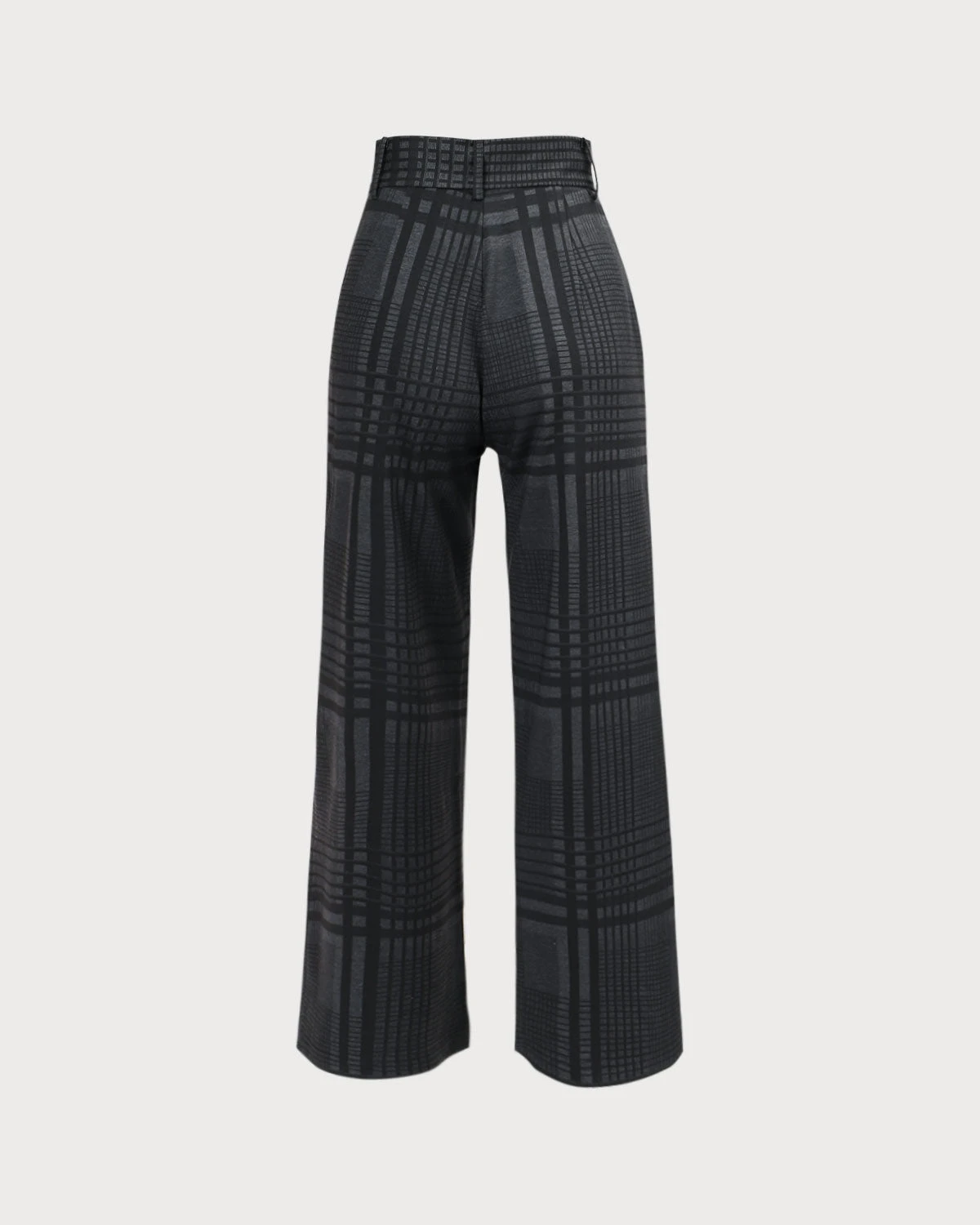 The Grey High Waisted Plaid Wide Leg Pants 7 The Grey High Waisted Plaid Wide Leg Pants - Image 7