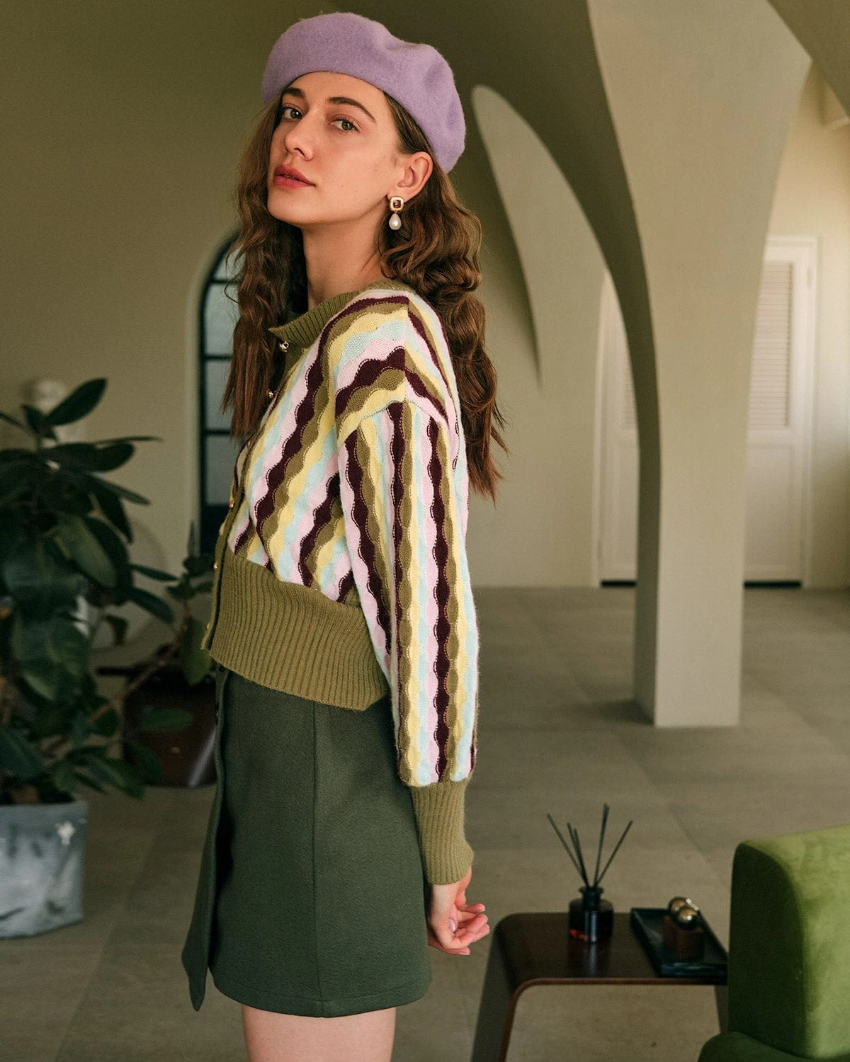 The High Waisted Asymmetrical A-line Mini Skirt 4 The High Waisted Asymmetrical A-line Mini Skirt - Image 4