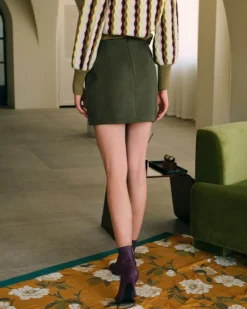 The High Waisted Asymmetrical A-line Mini Skirt 10 The High Waisted Asymmetrical A-line Mini Skirt -Deals Dress N Swimwear Store the high waist wrap hem skirt bottoms o6jexw