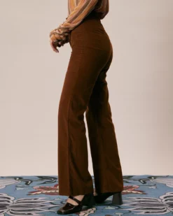 The Brown High Waisted Pockets Flare Pants 9 The Brown High Waisted Pockets Flare Pants -Deals Dress N Swimwear Store the high waisted flare pants bottoms y7xai7 362121
