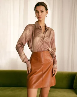 The Khaki Striped Vintage Satin Shirt