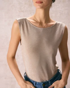 The Khaki Round Neck V-Back Tank Top -Deals Dress N Swimwear Store the khaki v back tank top tops r1uuy9