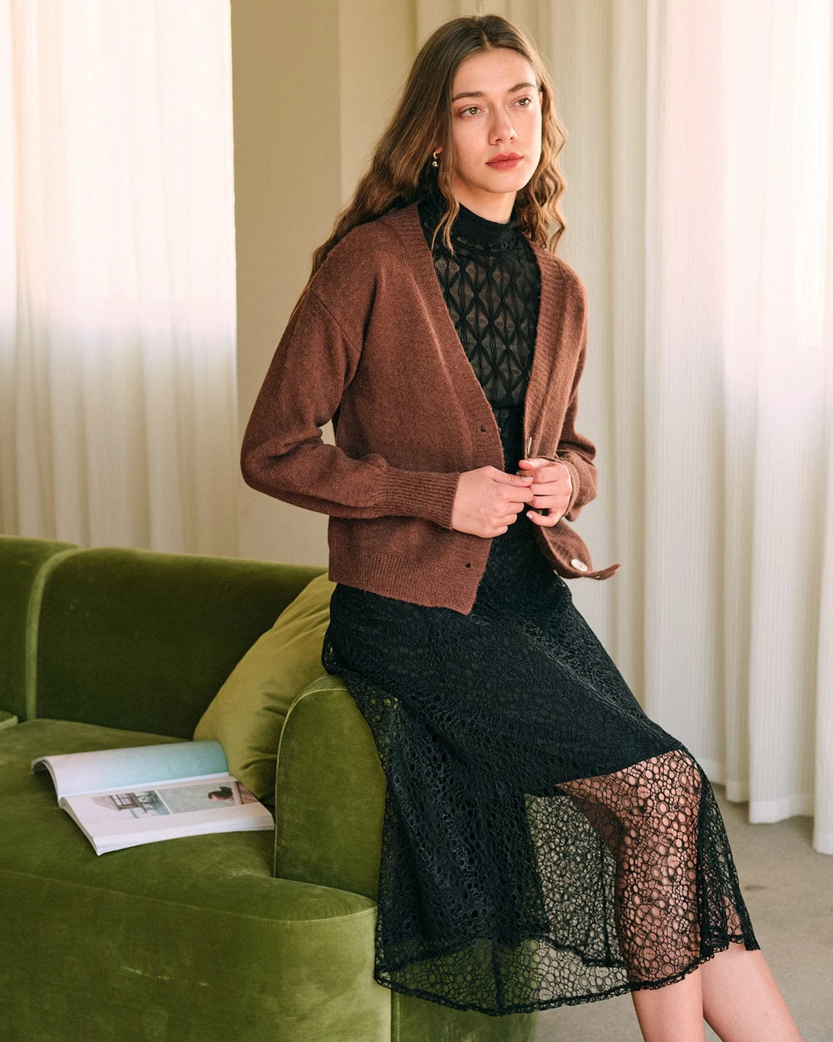 The Solid Sheer Mesh Long Sleeve Tee 4 The Solid Sheer Mesh Long Sleeve Tee - Image 4