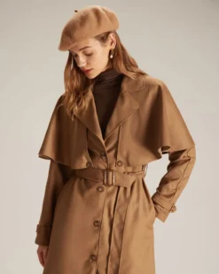 The Khaki Lapel Neck Single Breasted Coat 10 The Khaki Lapel Neck Single Breasted Coat -Deals Dress N Swimwear Store the lapel neck single breasted coat outerwear ulsf3y