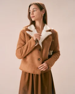 Deals Dress N Swimwear Store -Deals Dress N Swimwear Store the lapel single breasted suede jacket outerwear mwirzr