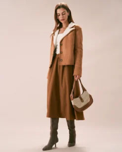 The Brown Lapel Single Breasted Suede Jacket 9 The Brown Lapel Single Breasted Suede Jacket -Deals Dress N Swimwear Store the lapel single breasted suede jacket outerwear owgoq6