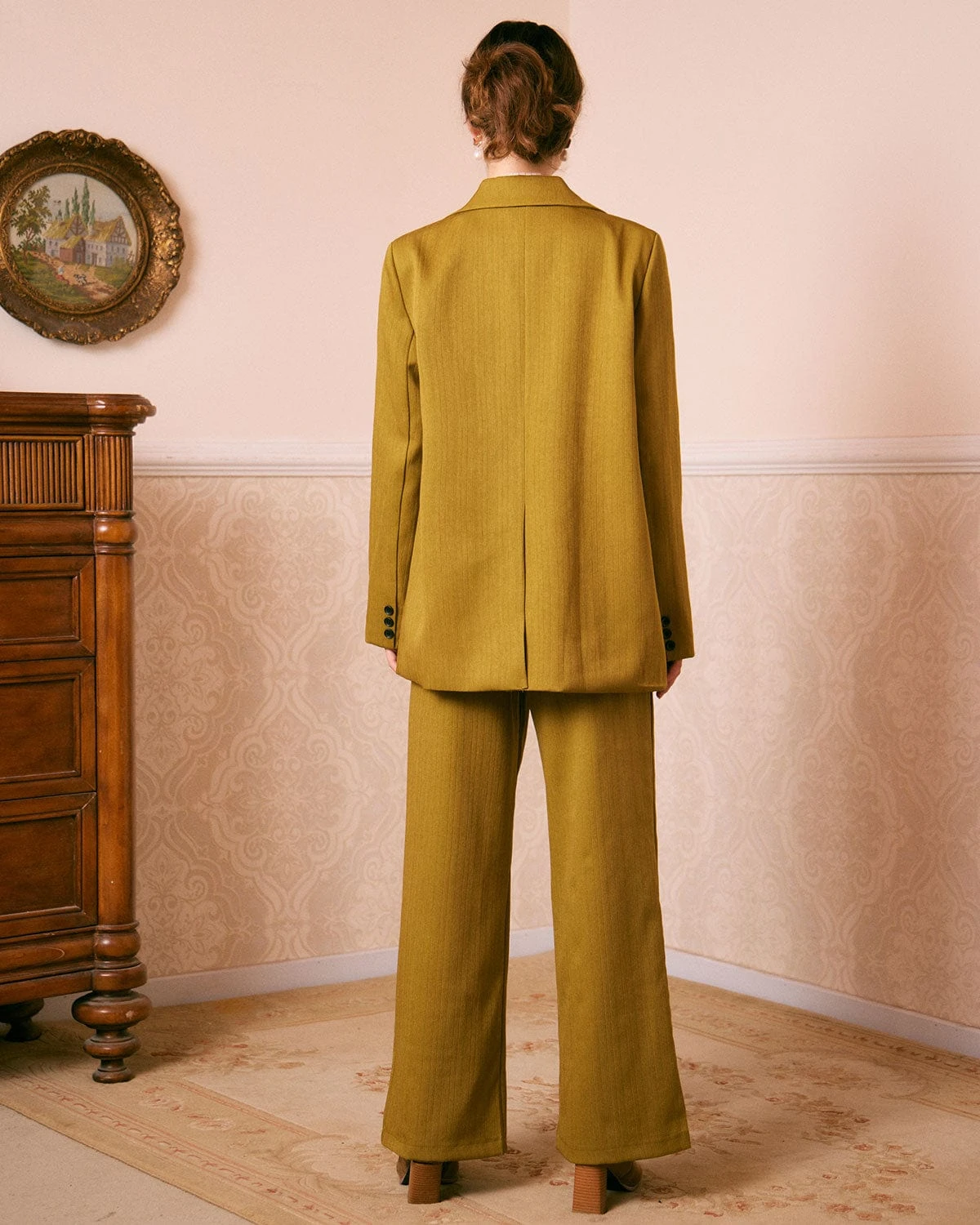 The Green Lapel Striped Button Up Blazer 4 The Green Lapel Striped Button Up Blazer - Image 4