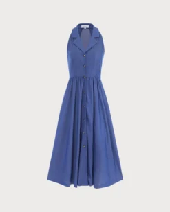 The Blue Lapel Tunic Sleeveless Midi Dress 14 The Blue Lapel Tunic Sleeveless Midi Dress -Deals Dress N Swimwear Store the lapel tunic midi dress dresses jktvql 520391