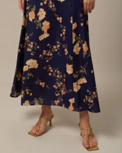 The Navy Sweetheart Neck Floral Maxi Dress -Deals Dress N Swimwear Store the navy floral backless maxi dress dresses mwsbqt 736250