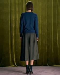 The Navy Round Neck Tie Ribbed Sweater -Deals Dress N Swimwear Store the navy round neck tie sweater tops e3ixpk